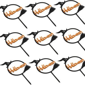 10 piezas de tarjetas de Halloween, palillos para tartas de Halloween, decoración de postre de Halloween, decoración de fiesta de Halloween, 10 piezas de tarjetas de Halloween, palillos para tartas de Halloween, decoración de postre de Halloween, decoración de fiesta de Halloween,