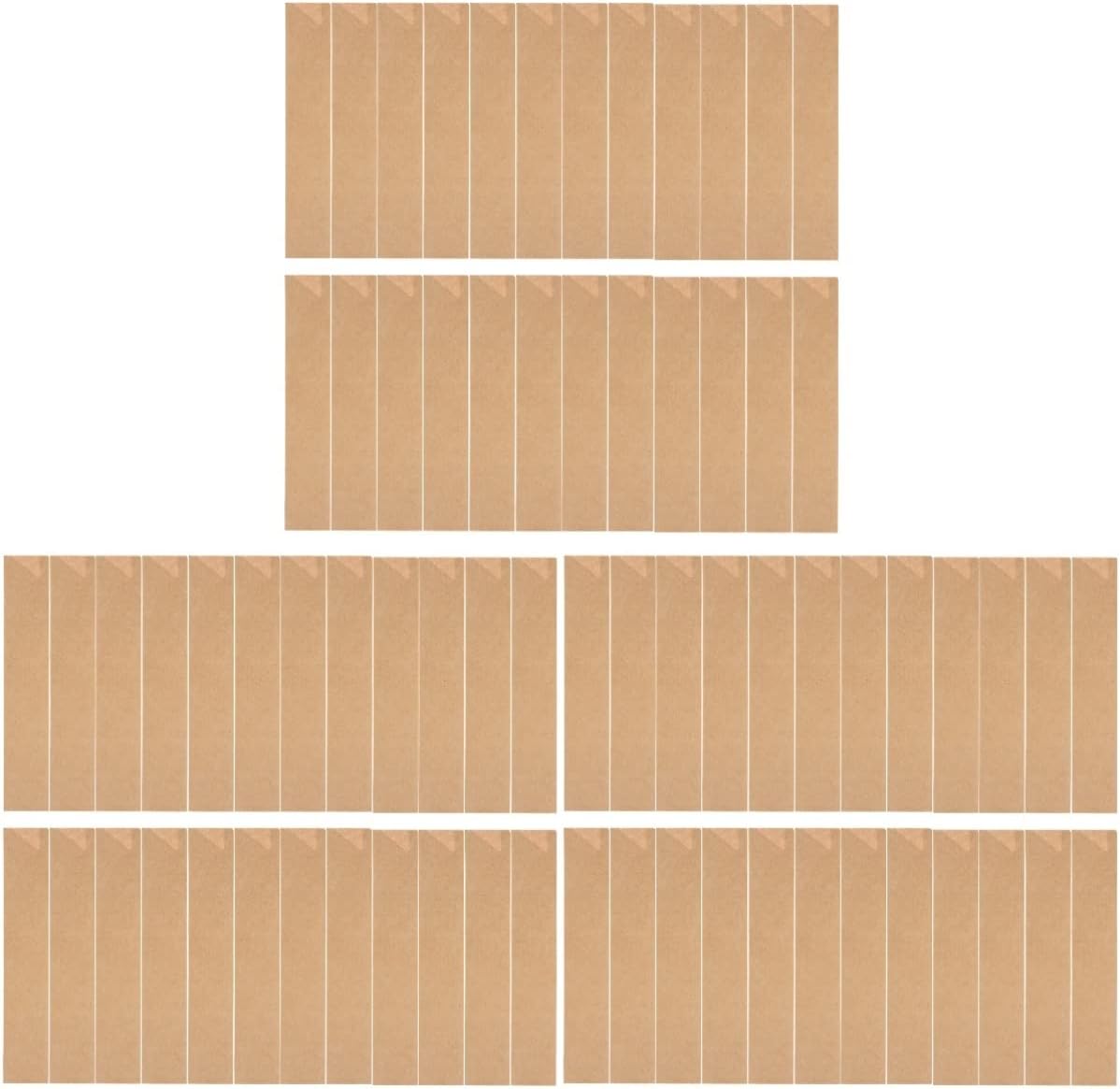 Hemoton 600 piezas de papel kraft palillos bolsa de palillos dorados bolsas de papel marrón vajilla manga de papel cubiertos manga comida comida