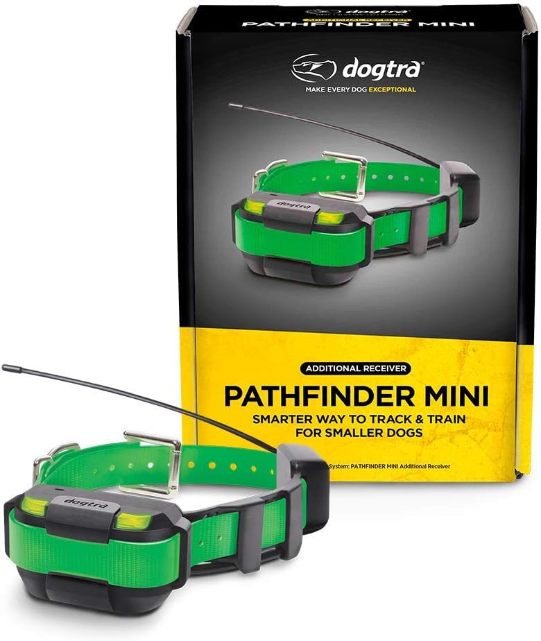 Dogtra Pathfinder – Mini receptor adicional en verde de 4 millas y 21 perros expandible impermeable para teléfono inteligente GPS seguimiento y