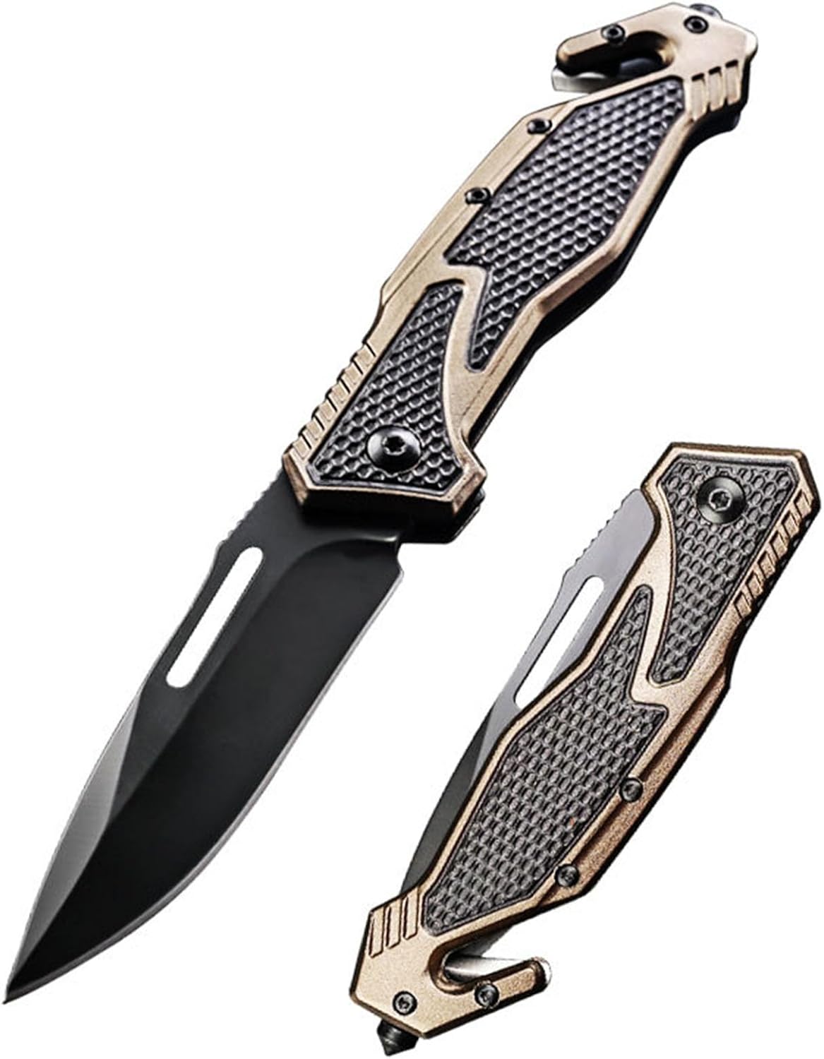 10MOONS – Cuchillo de bolsillo plegable, cuchillo plegable de apertura asistida de 8 pulgadas, cuchillo de bolsillo táctico para exteriores,