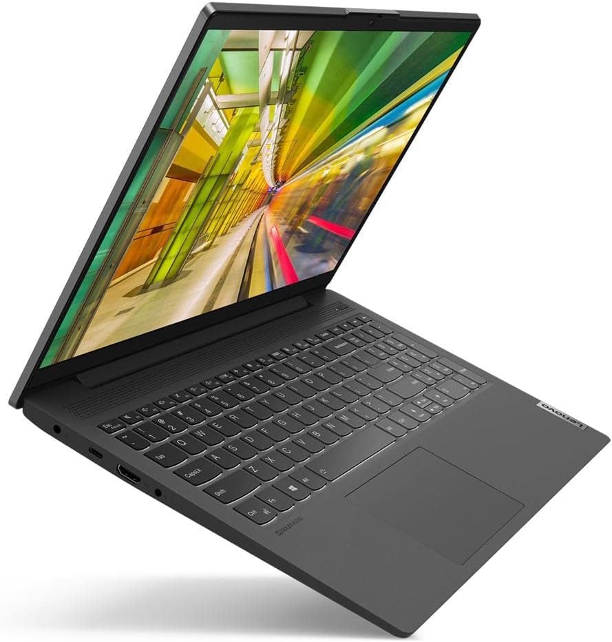 Laptop Lenovo IdeaPad 5i 2022, pantalla táctil FHD IPS de 15.6 pulgadas, Intel i7-1165G7 de 4 núcleos, gráficos Iris Xe, DDR4 de 8 GB, SSD de 256