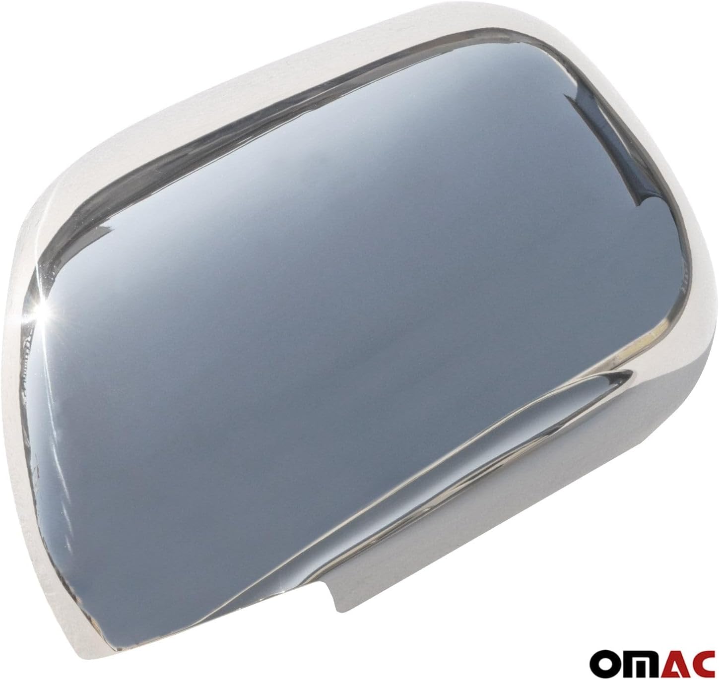 OMAC Tapas de cubierta de espejo lateral para Toyota 4Runner 2003-2009 acero plateado 2 piezas