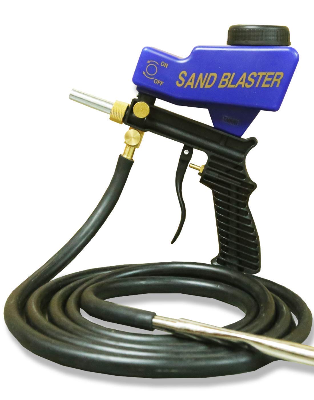 Kit de pistola de arena, separador de agua con compresor de aire y regulador de presión de aire