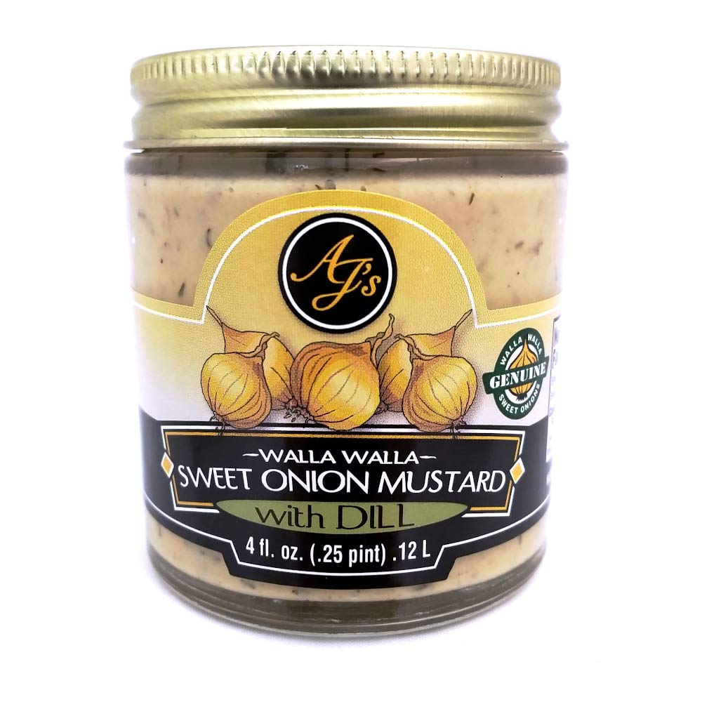 Walla Walla Mostaza de Cebolla Dulce con Eneldo 4oz