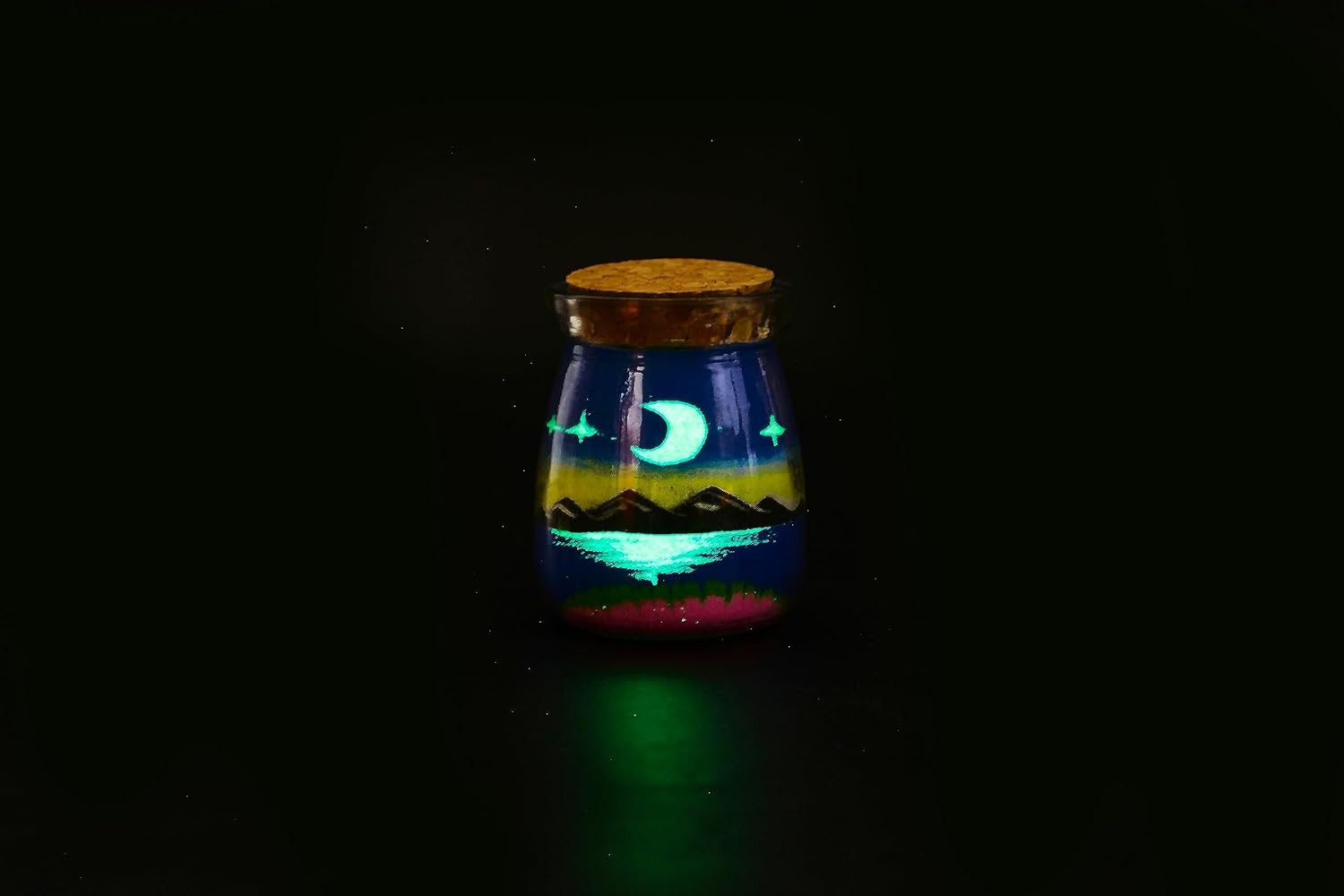 YUANLUGV – Botellas de arena de colores con arena luminosa para niños, elegante y exquisita botella de arte de arena, botellas de arte de arena con