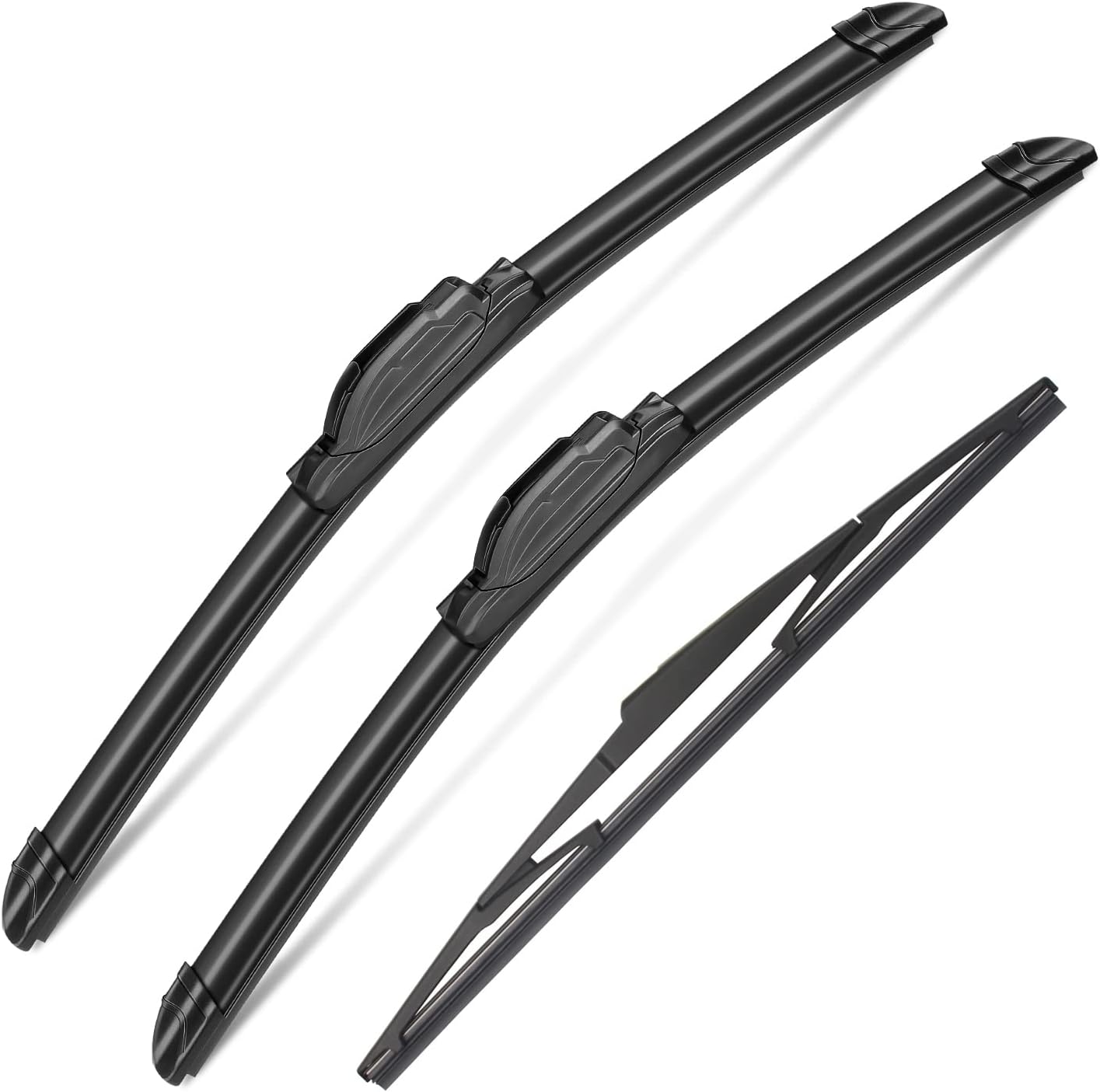 Juego de 3 limpiaparabrisas para Nissan Versa 2007-2011, repuesto de equipo original para limpiaparabrisas delantero y trasero, 26 pulgadas, 14