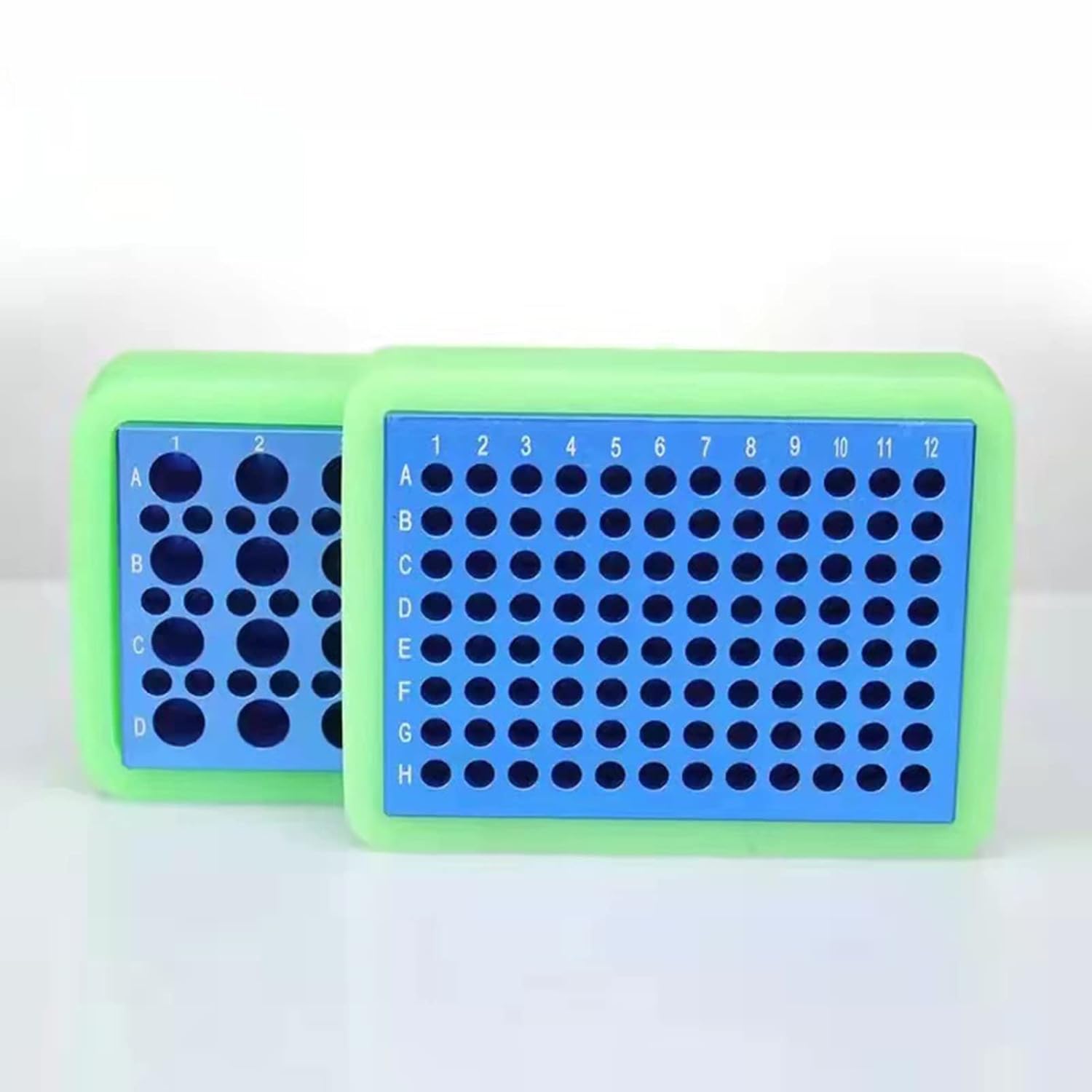 Bloque de enfriamiento de aluminio – Enfriador de placas PCR, 96 pozos para tubos de 0.2 mL, tiras o placas de 96 pocillos (96 pozos)