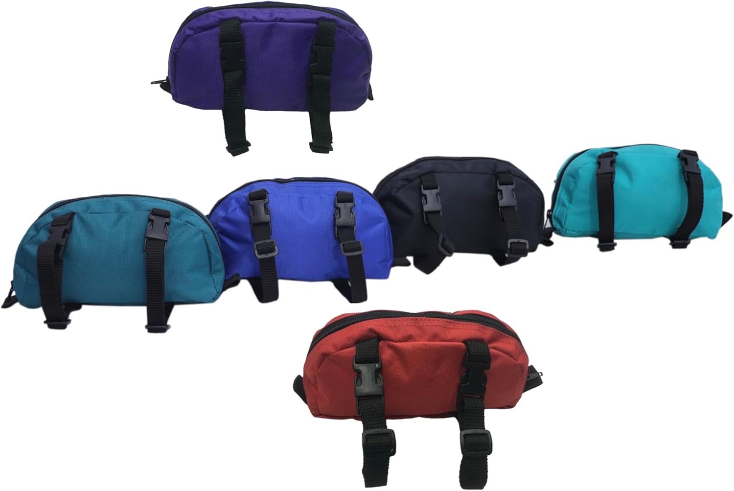 Majestic Ally Nylon Reflectante Saddle Pommel Bag para Western Saddle (Rojo)