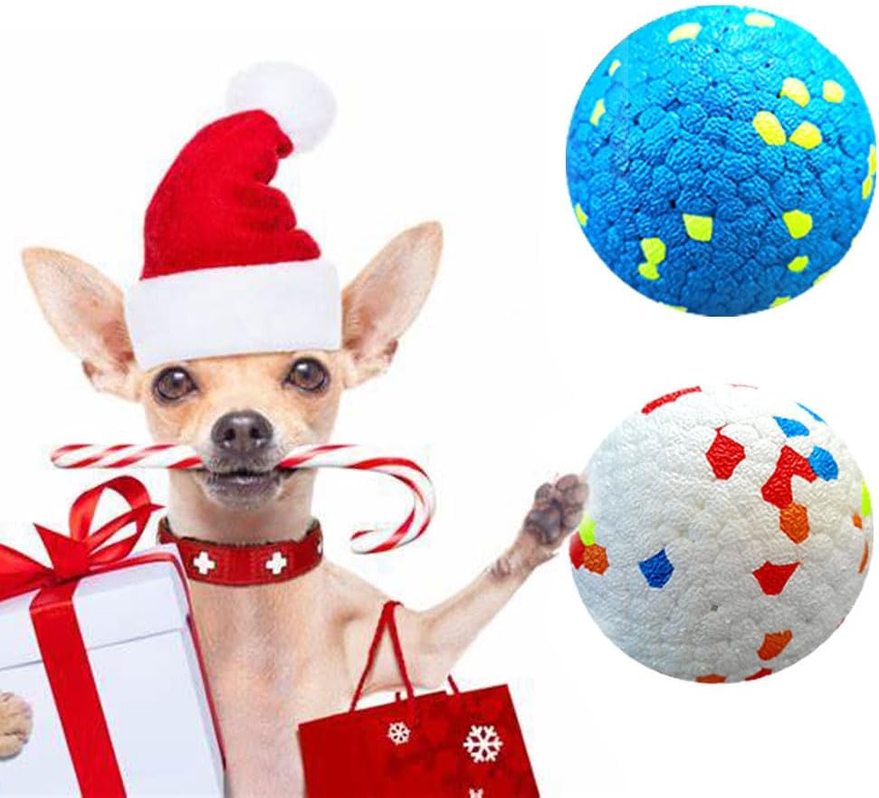 BESTZONE Pelotas para perros para masticadores agresivos, pelotas de tenis indestructibles para perros grandes, pelotas de perro para lanzador