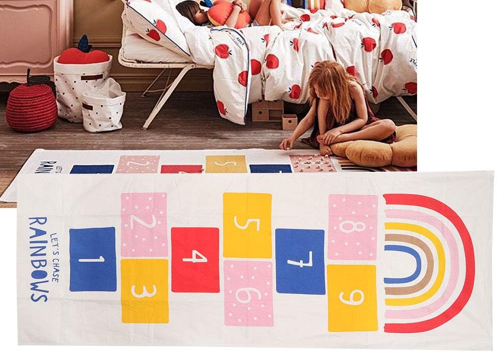 Alfombra de área para niños, alfombra suave para niños, juego de gateo, decoración del hogar, ideal para bebés de 2 y 9 años