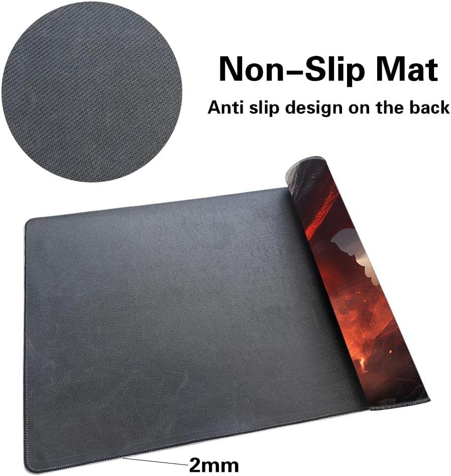 MTG Playmat – Impresión antideslizante en la parte trasera, ideal para entusiastas de los juegos de cartas, tapete de juego TCG, purificar tierra