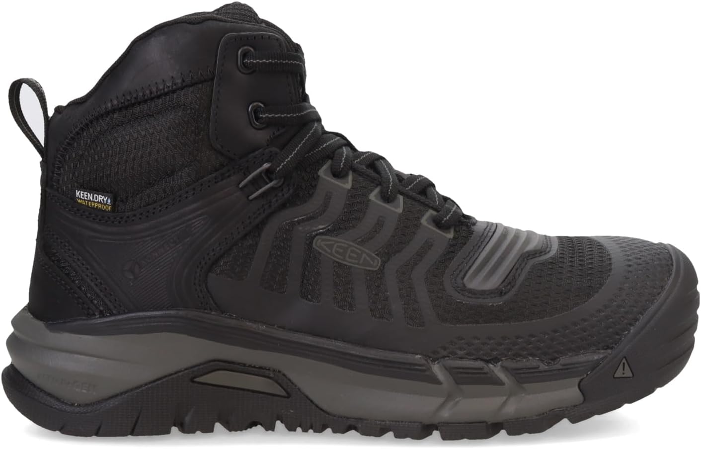 KEEN Utility Kansas City Botas de trabajo atléticas impermeables con punta compuesta KBF de altura media para hombre