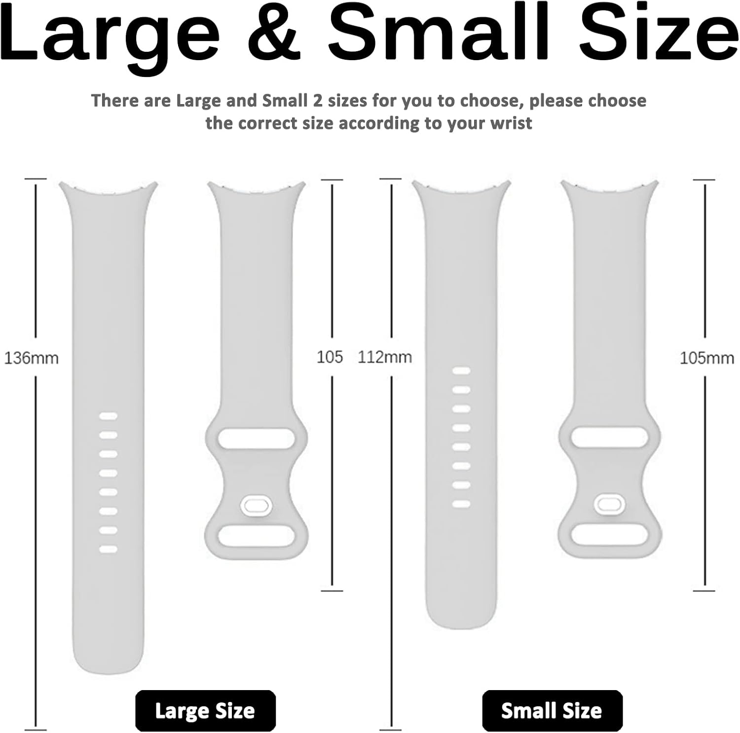 Miimall Correa de silicona compatible con Google Pixel Watch de 2 bandas, correa de reloj Google Pixel, correa flexible de ajuste rápido,