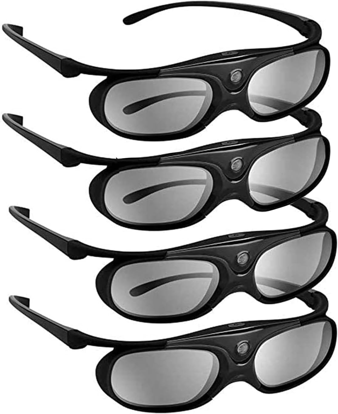 BOBLOV DLP Link – Lentes 3D recargables de 144 Hz, compatibles con Optoma, BenQ, Acer, ViewSonic, Vivitek, Panasonic, Dell, otros proyectores 3D