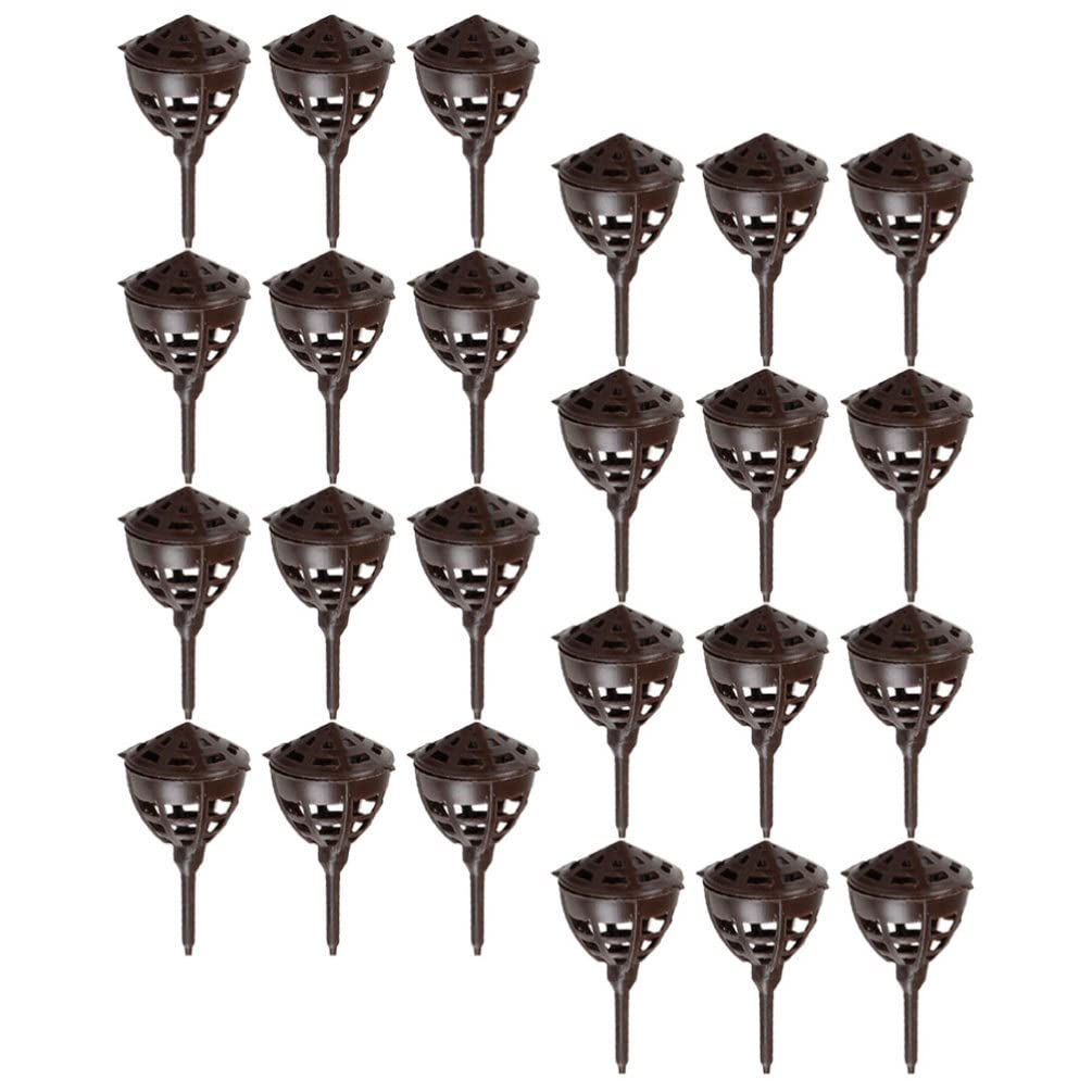 GANAZONO Cestas de malla de fertilizante 100pcs cajas de jade caja de fertilizante flores automáticas suculentas de plástico cesta de fertilizante