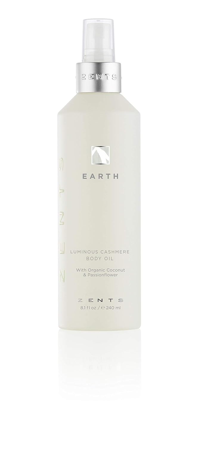 Zents Gel de baño, loción, juego de aceite de cachemira (tierra), combinación que desafía la edad para limpiar, hidratar y nutrir la piel seca, un