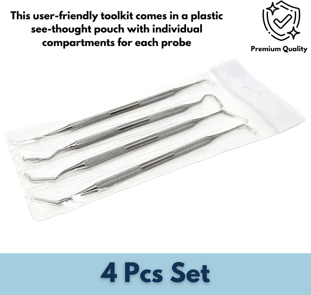 Herramienta profesional de raspador de sarro dental, púas orales para eliminar el cálculo de los dientes, removedor de placas, raspador de dientes