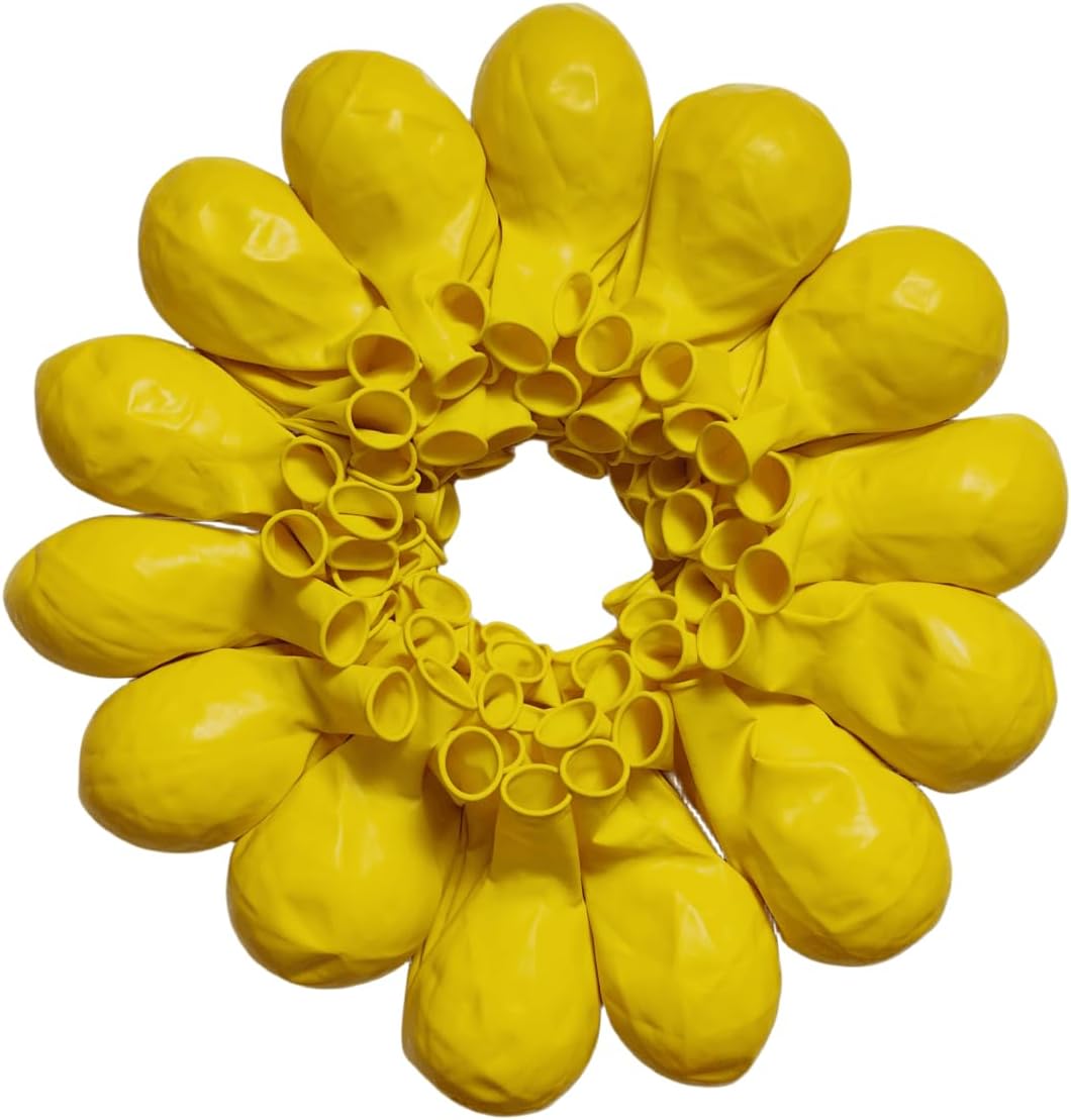 Paquete de 90 globos amarillos de látex amarillo de 18 pulgadas para decoraciones de fiestas y eventos ZWZLIULIAN