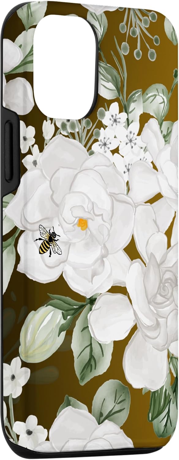 Funda para iPhone 13 Pro White Gardenia’s Nectar Flowing Over