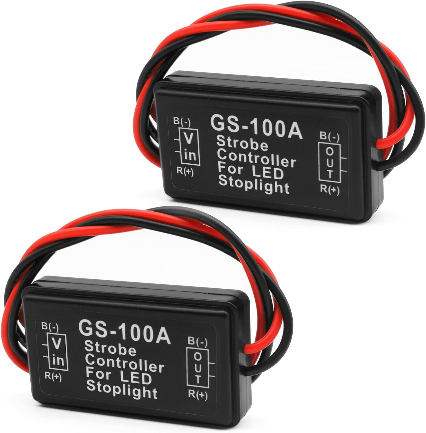 2 luces de freno estroboscópicas de 12 a 30 V, módulo de flash LED, controlador estroboscópico de flash para luz de freno, luz de freno trasera,