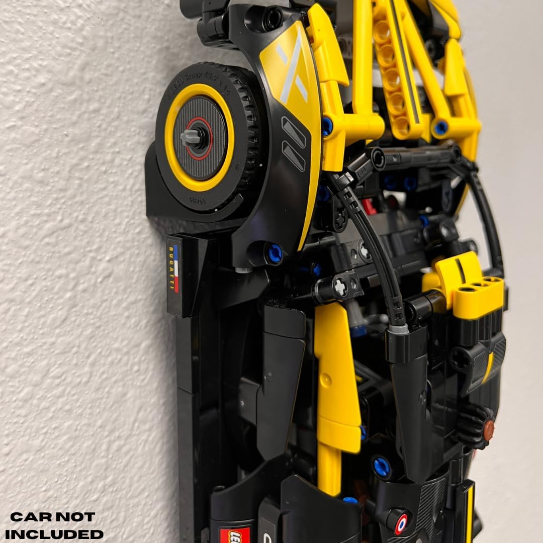 Soporte vertical coleccionable de pared para automóvil compatible con autos de carreras Lego Technic Series  Colección de autos de exhibición por