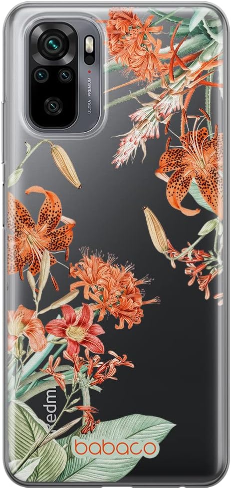 ERT Group Mobile Phone case for Xiaomi REDMI Note 10 10S Original and Officially Licensed Pattern Flowers 057 optimally adapted to The Shape of The