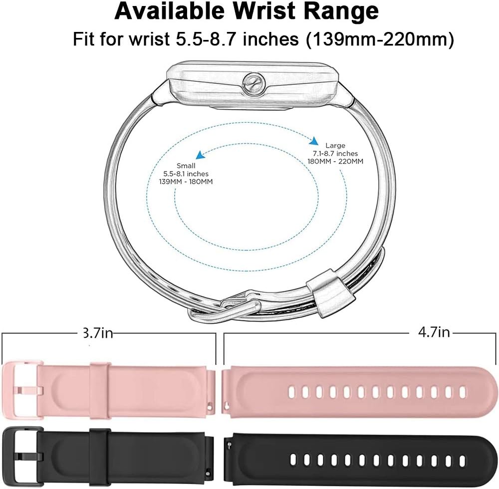 Correas de repuesto de silicona para reloj inteligente ID205L ID205S ID205U ID205G ID205G ID205 Veryfitpro Smart Watch Banda de repuesto para SW021