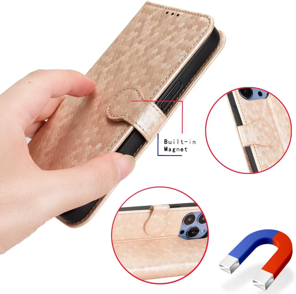 Compatible con Honor X7 X8 X9, funda trasera magnética de cuero a prueba de golpes, ranura para tarjetero de crédito, soporte para Honor X7 X8 X9