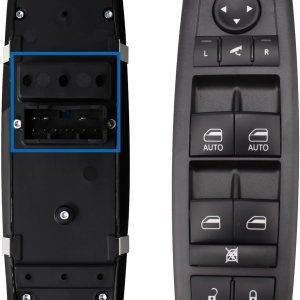 Interruptor de ventana eléctrica compatible con Chrysler 300 2011-2012 Dodge Journey 2016-2021 Ram 1500 2500 3500 2012 Reemplazo para 56046826AE Interruptor de ventana eléctrica compatible con Chrysler 300 2011-2012 Dodge Journey 2016-2021 Ram 1500 2500 3500 2012 Reemplazo para 56046826AE