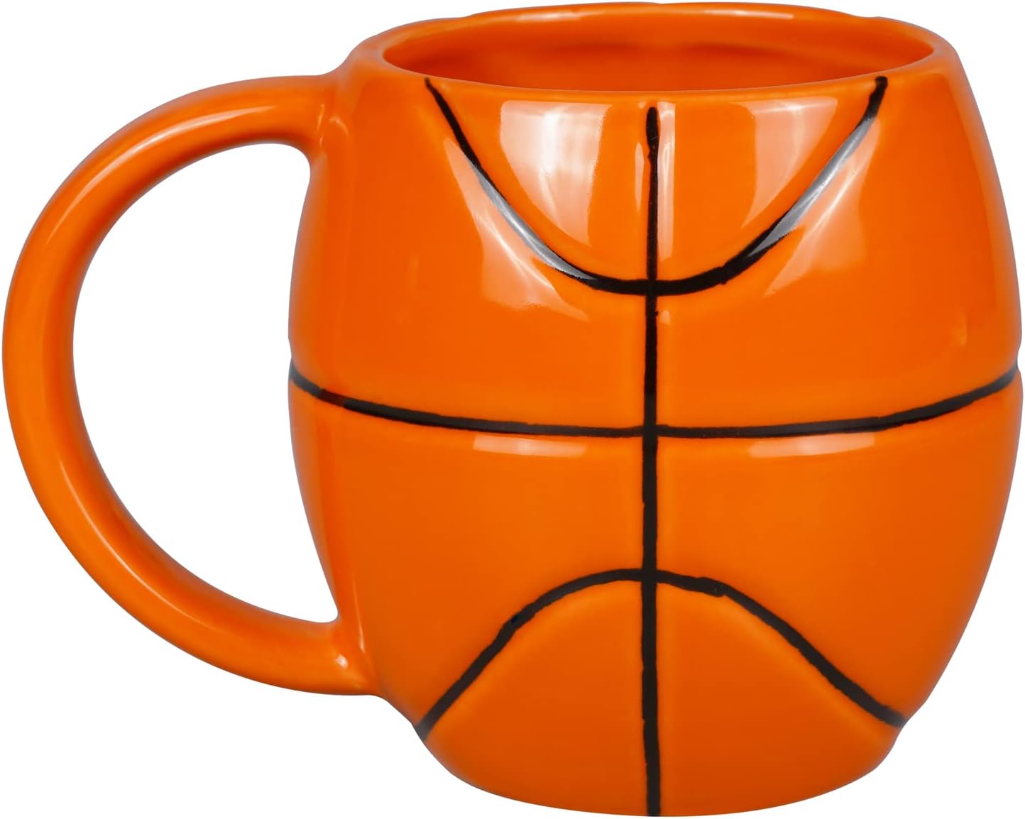 Taza de café de cerámica de baloncesto de 14 onzas, taza de café novedosa para hombres y mujeres, regalos para cumpleaños, Navidad, inauguración de