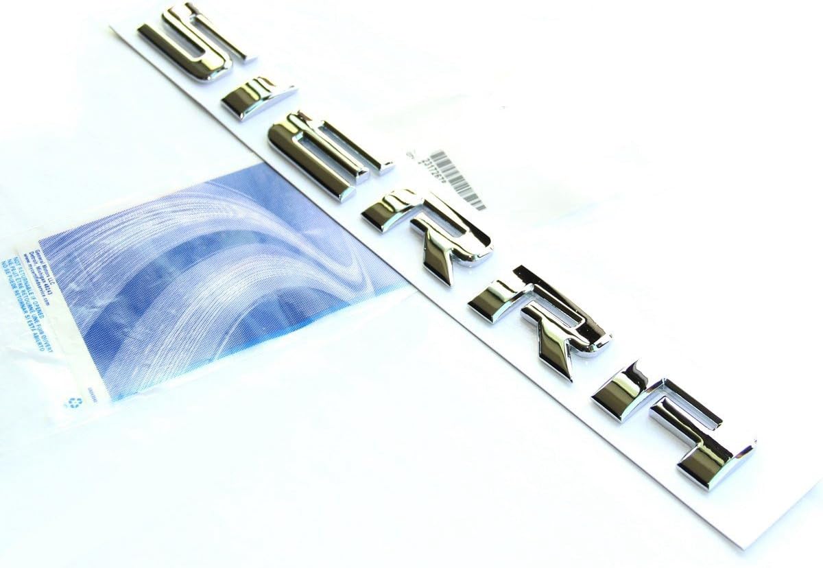 1x OEM Chrome Sierra Nameplate Alloy Letter Emblem Badge Glossy for Gm 2500Hd 3500Hd Sierra