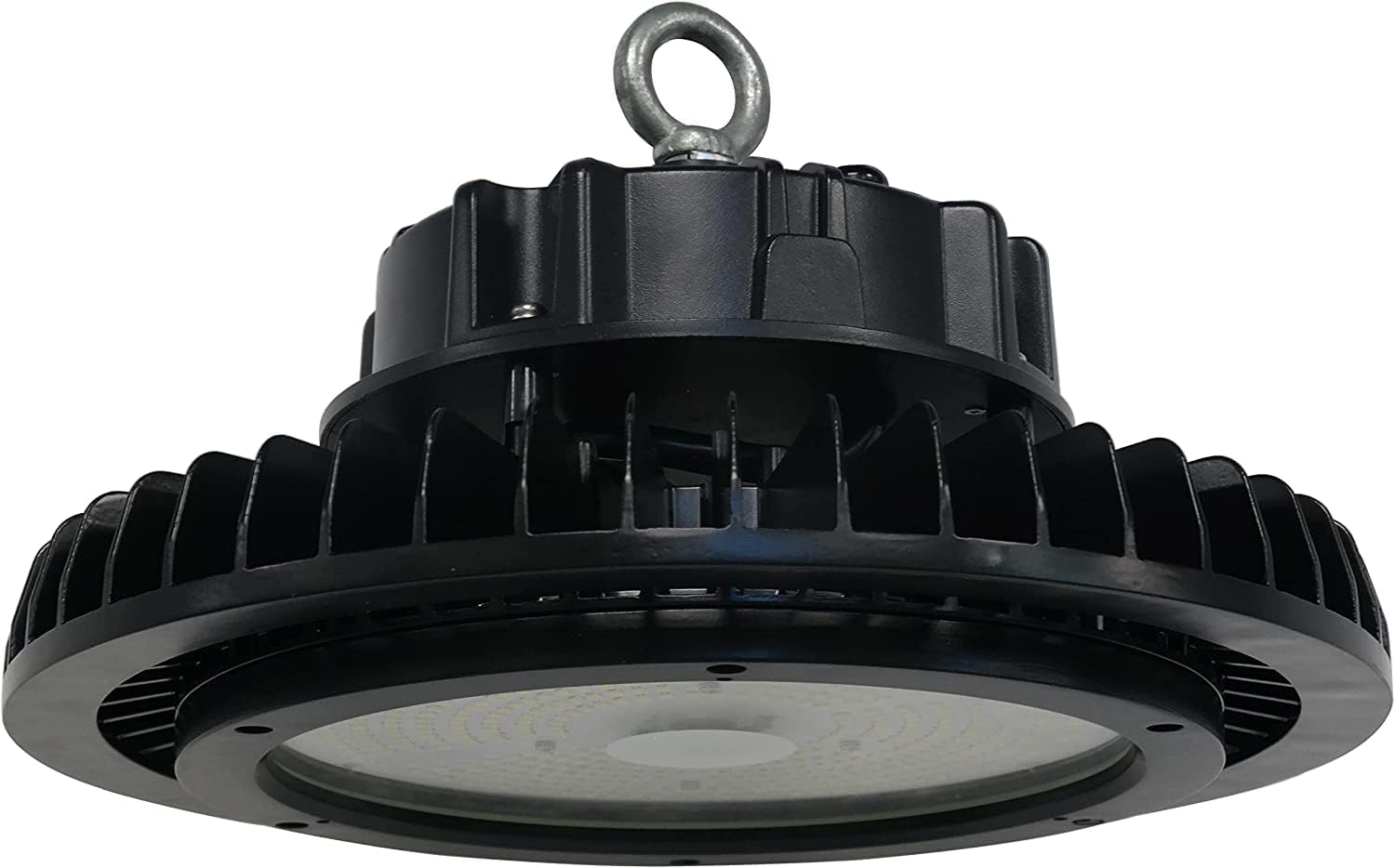 Sunlite 89688 LED comercial UFO High Bay Fixture, 300 vatios, 45000 lúmenes, 5000K Super White, 70 CRI, UL listado, negro, para almacenes, fábricas