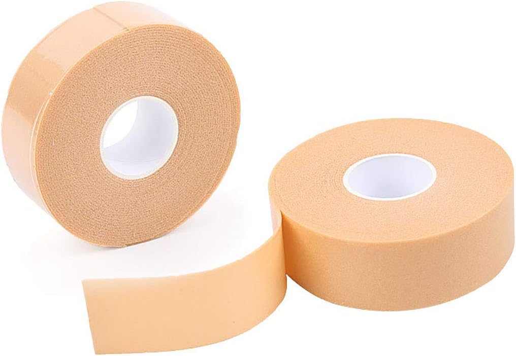 Moleskin – Rollo de 2 piezas multiusos antideslizante para el cuidado de los pies, almohadillas de ampollas adhesivas impermeables con cinta de