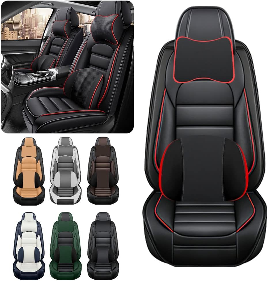 Fundas de asiento de automóvil de lujo para Jeep Renegade 2015-2023, impermeables, suaves, transpirables, de piel sintética, con bolsillos de