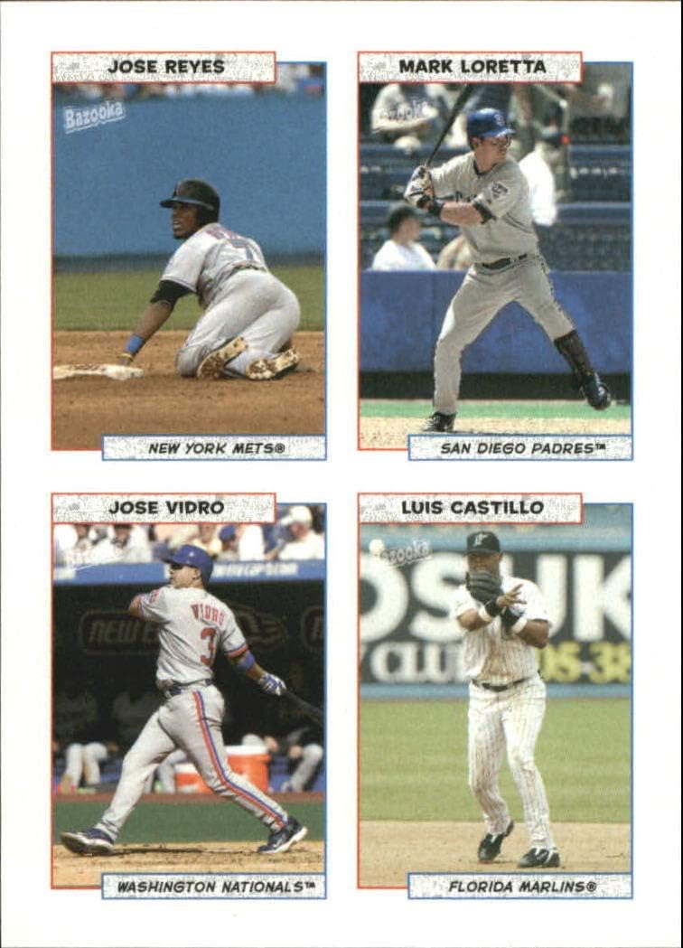 2005 Bazooka 4 on 1 Stickers #5 Reyes Loretta Vidro Castillo – NM-MT