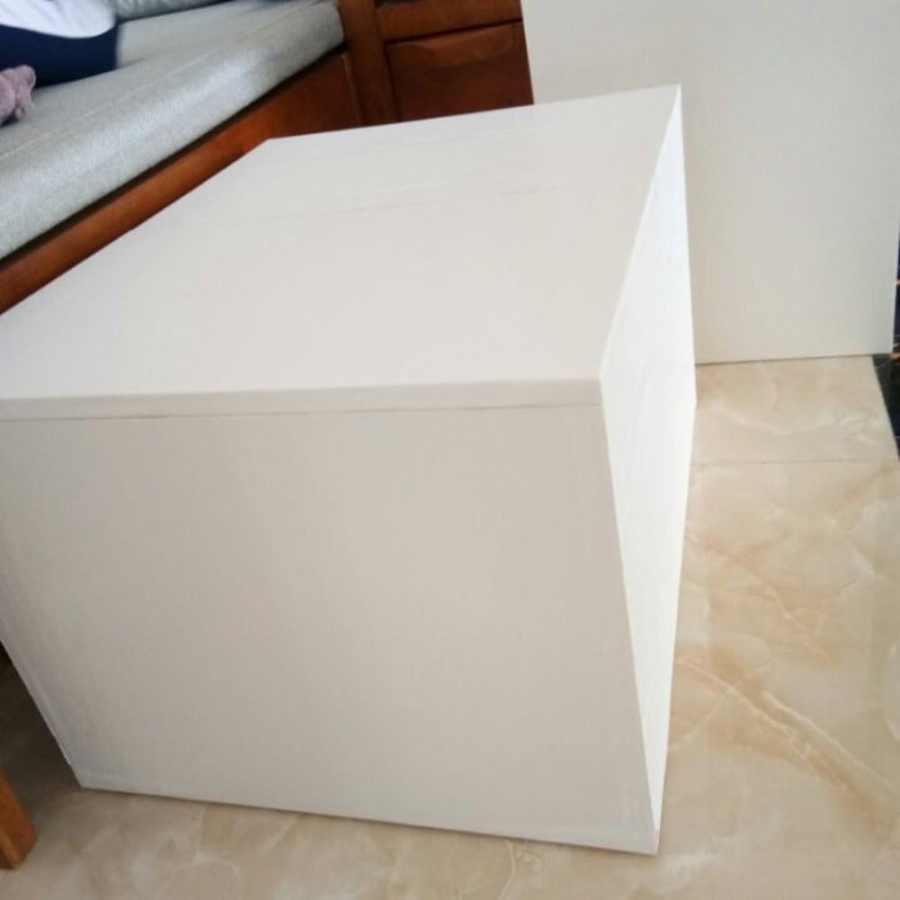 BESTERY Pegatinas de papel adhesivo de grano de madera blanca gruesa para muebles, papel pintado de PVC para armarios, estanterías, papel de 24 x
