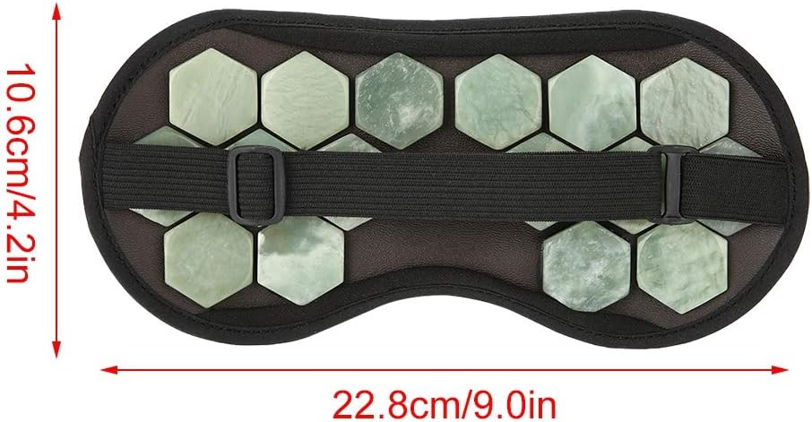 Máscara de ojos de piedra de jade, máscara magnética de germanio de piedra de jade, sombra de ojos para dormir, cuidado de la salud, máscara de ojos