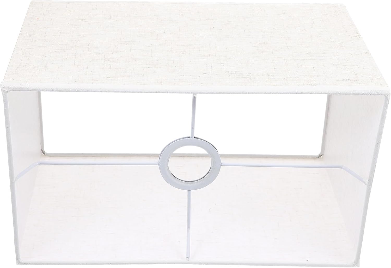 Housoutil Lámpara de mesa de tela, pantalla de lino, cubierta de lámpara de techo empotrada, pantallas cuadradas para lámparas de mesa, pantalla de