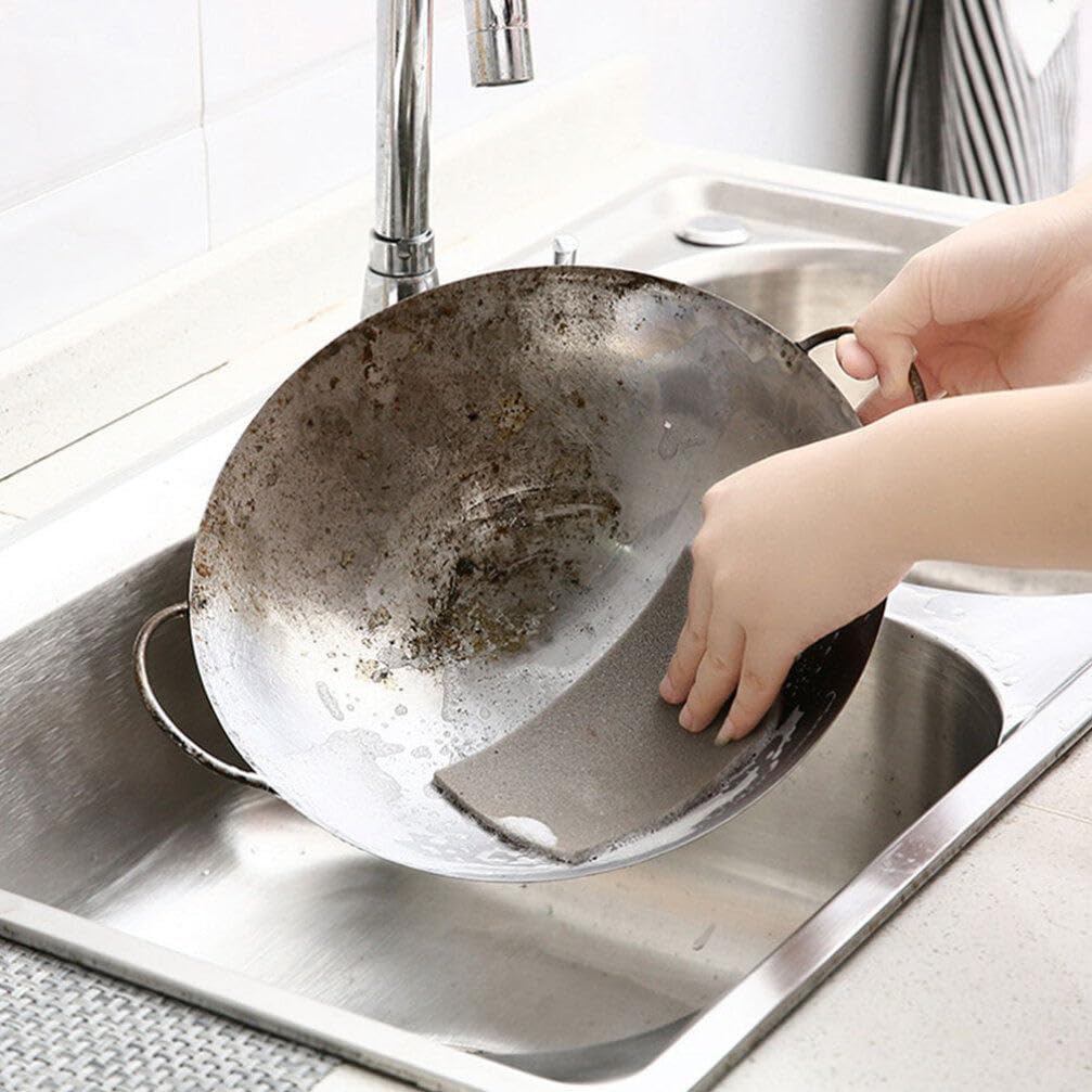 Healeved 2 rollos Emery Cepillo de limpieza de cocina, esponjas lavables para platos, cepillo de baño, esponjas de limpieza, esponjas de limpieza