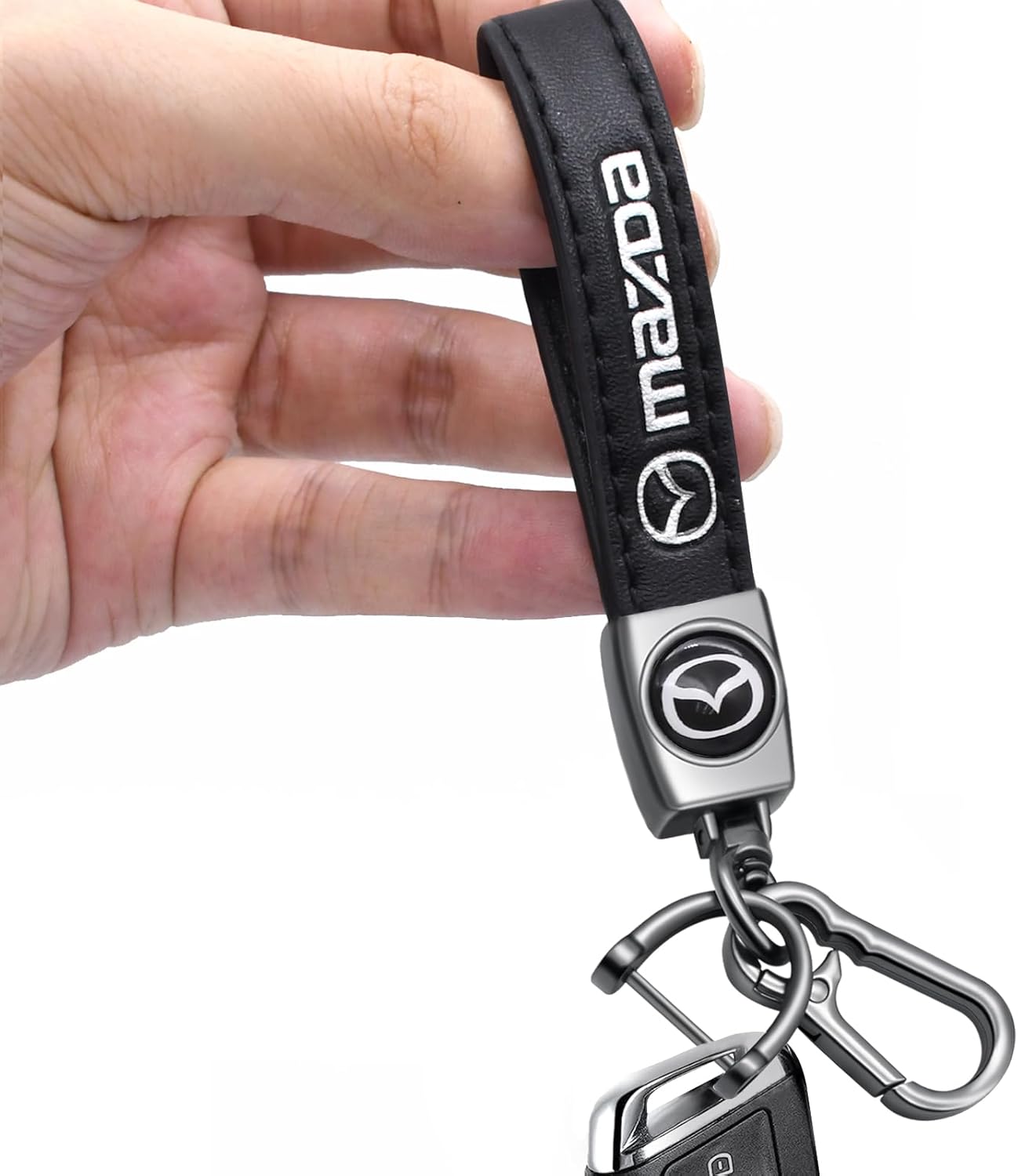 Car Keychain Universal Heavy Duty Metal Key Chain Accessories Car Fob Key Keychain Holder with 360 Degree Rotatable