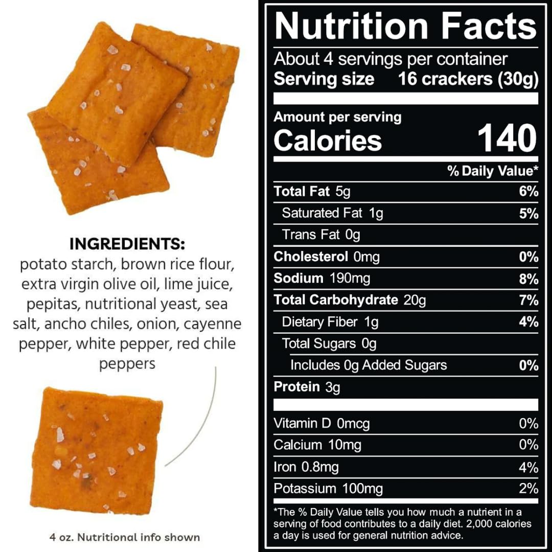 Every Body Eat Snack Delgados, Fiery Chile sabor a lima, vegano, sin gluten y sin lácteos (paquete de 6)