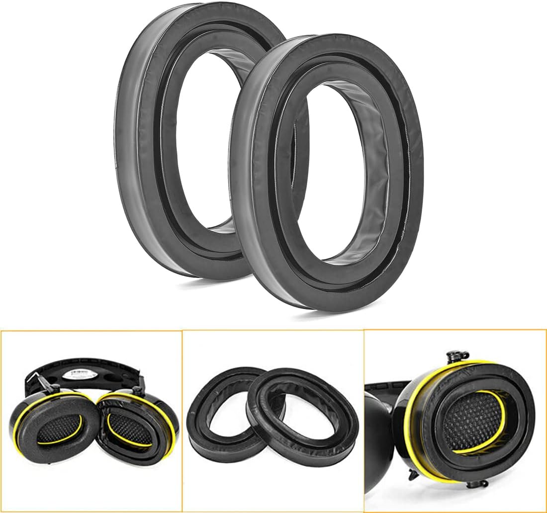 Almohadillas de gel para los oídos, almohadillas de espuma viscoelástica de repuesto para auriculares 3M WorkTunes Connect (2 pares)