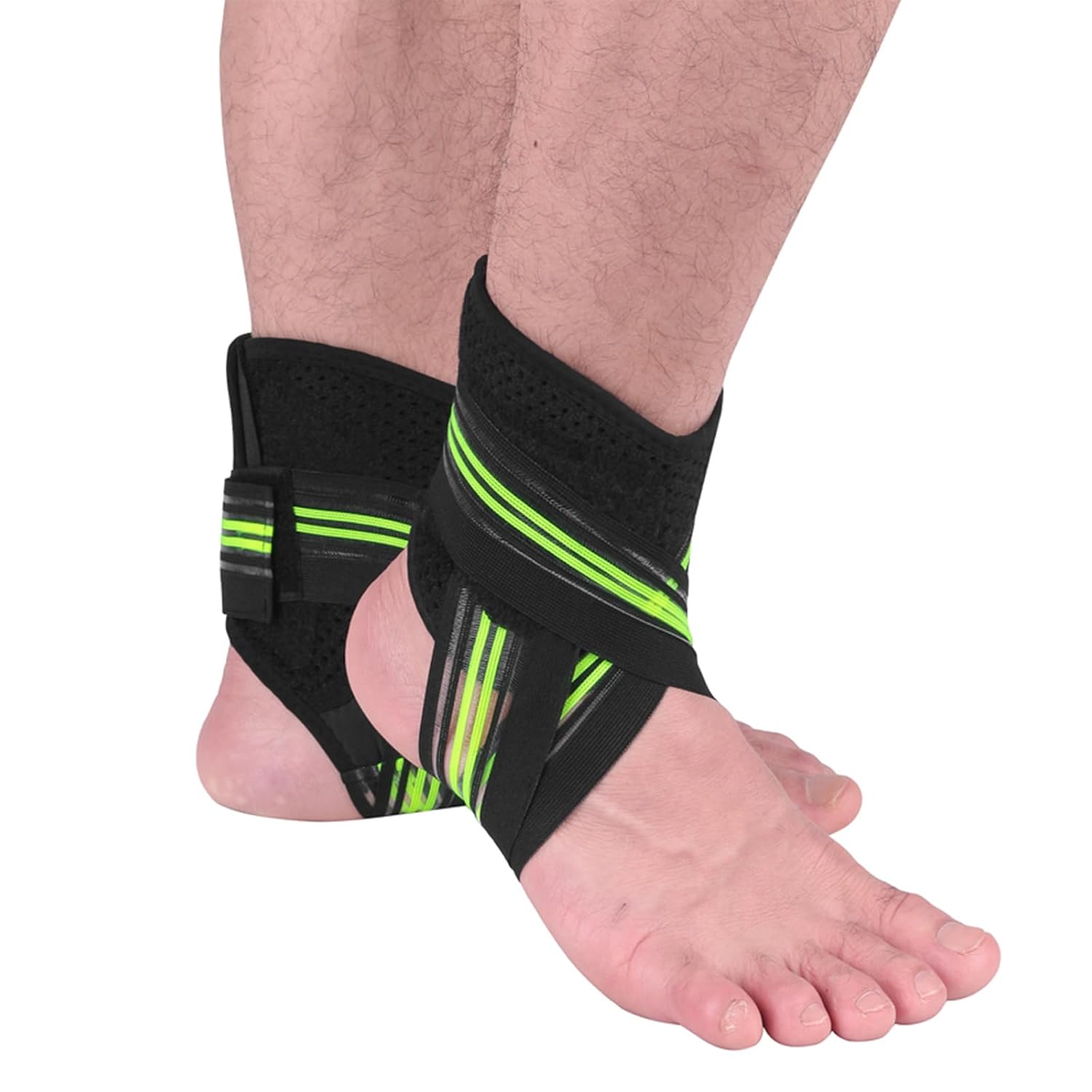 HERTL Tobillera para esguince de tobillo (1 paquete de 2) soporte de tobillo ajustable para proteger los ligamentos del tobillo, adecuado para