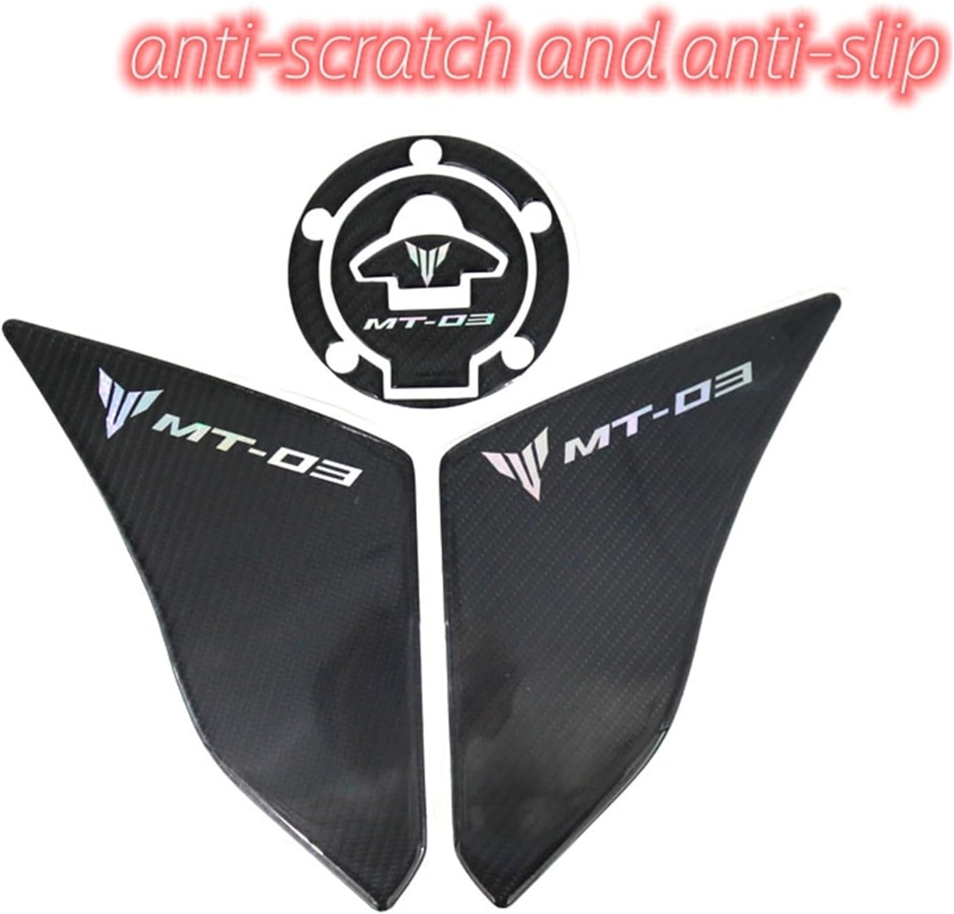 Motorcycle Fuel Tank Sticker for Yamaha MT-03 Motorcycle Fuel Tank Stickers Fuel Tank Side Mats Fashionable Stickers (Color  3#)