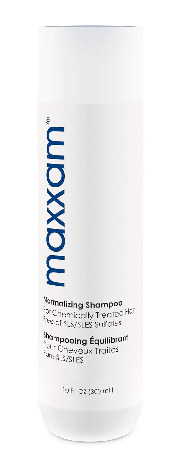 Maxxam Champú diario normalizador de pH restaurador con protector solar e hidratantes, para cabello teñido sin sulfatos, 10 onzas líquidas