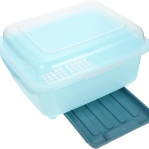 UPKOCH Escurridor de platos, escurridor de platos, cesta de vajilla para platos de cocina, bandeja para tazas, utensilios, cubertería, escurridor de UPKOCH Escurridor de platos, escurridor de platos, cesta de vajilla para platos de cocina, bandeja para tazas, utensilios, cubertería, escurridor de