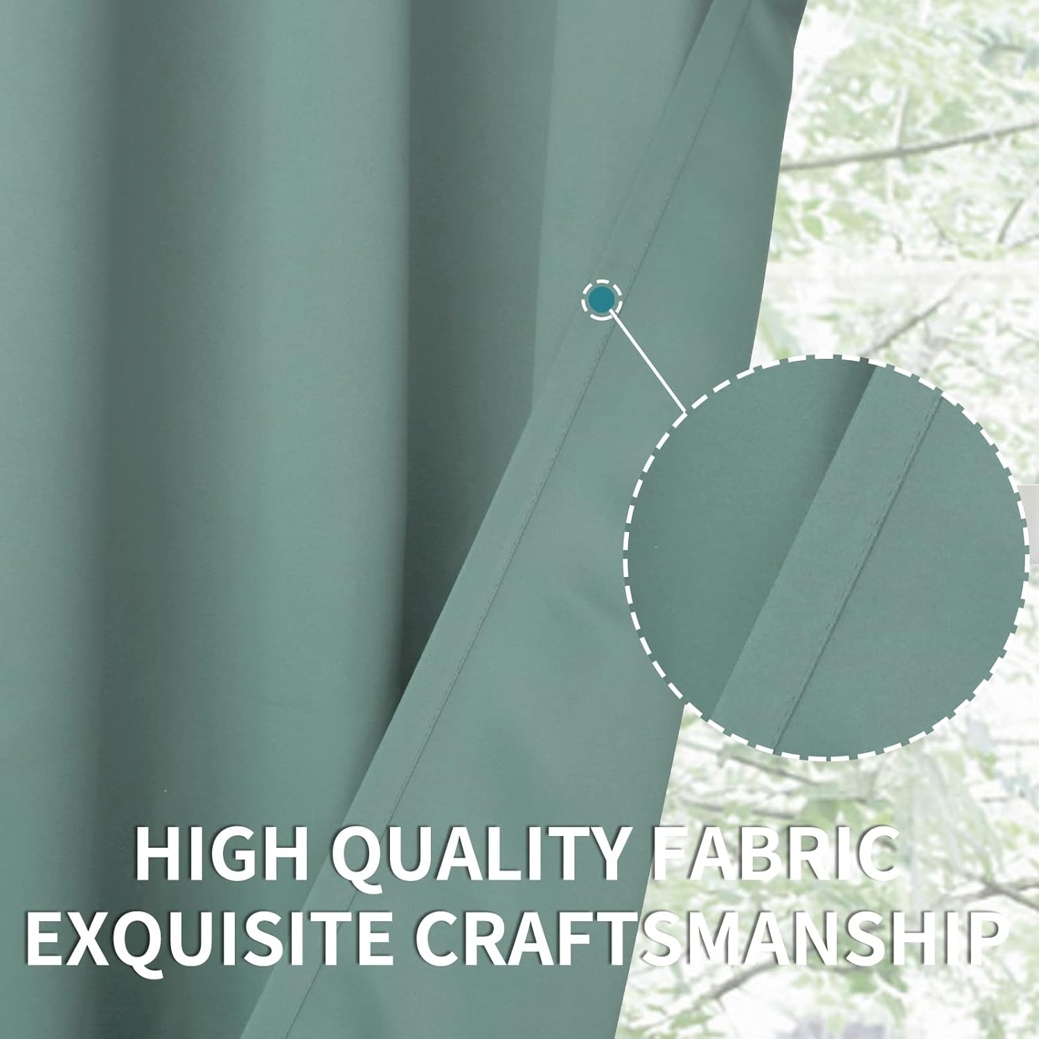 BGment Cortinas opacas con aislamiento térmico y ojales, cortinas para oscurecer la habitación y la sala de estar, juego de 2 paneles (42 x 63