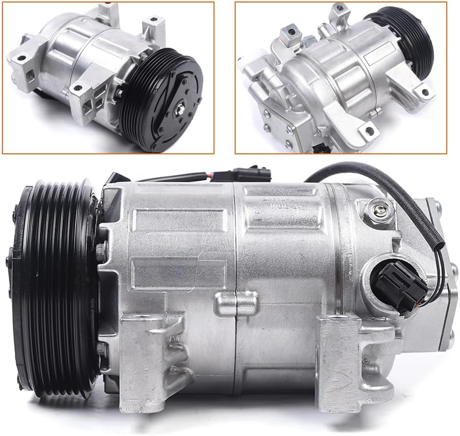 Compresor de AC TBVECHI AC Compresor de aire acondicionado Compresor de aire acondicionado con embrague apto para Nissan Altima 2013-2018 2.5L SL SV