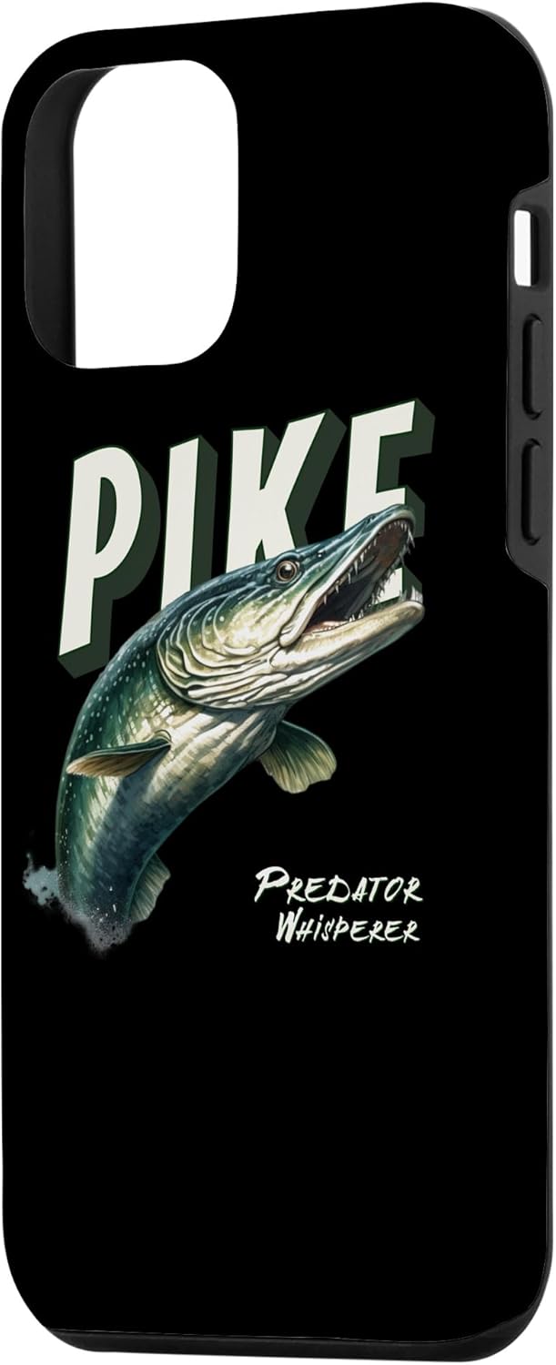 Funda para iPhone 12 mini Northern Pike Whisperer para entusiastas de la pesca, pescadores pescadores