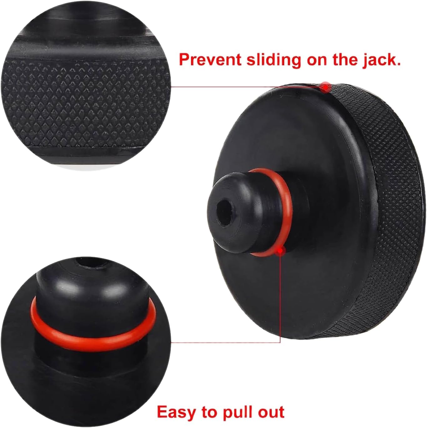 YEEBEY Almohadilla de goma compatible con Tesla Modelo 3SXY, adaptador de punto Jack Pad con una funda de almacenamiento Accesorios